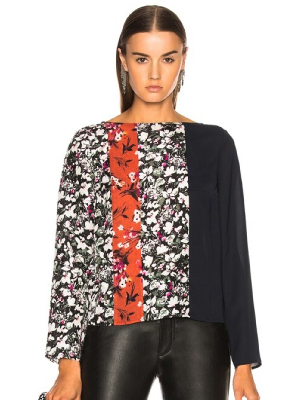 Acne Studios Loretha Blouse Sz 38/ US Size 6 Floral , silk,viscose